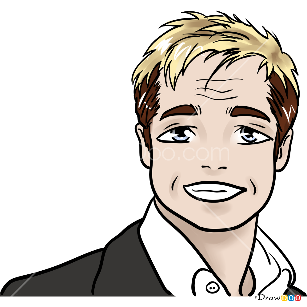 How to Draw Brad Pitt, Celebrities Anime